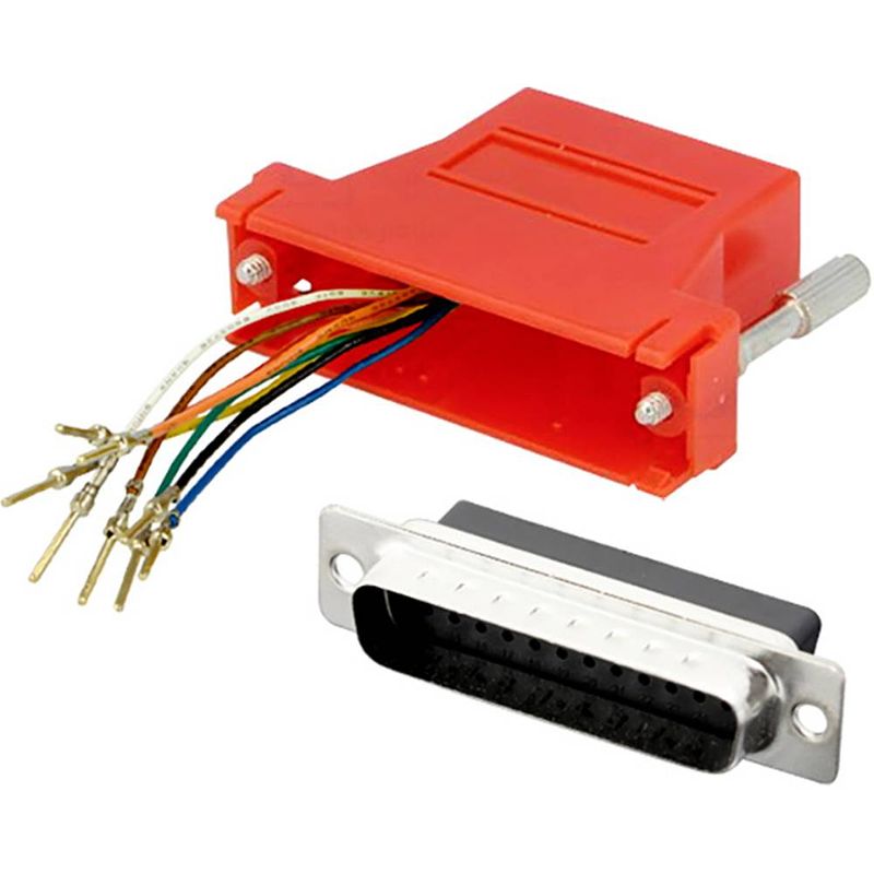 Foto van Encitech da9-pmj8-k-r-rc d-sub adapter d-sub stekker 9-polig - rj45-bus 8p8c 1 stuk(s)