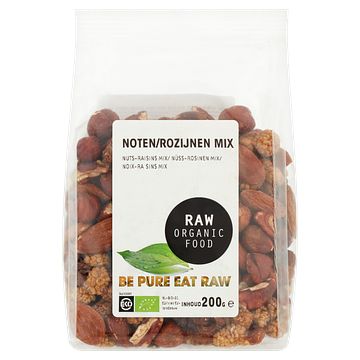 Foto van Raw organic food notenrozijnen mix 200g bij jumbo