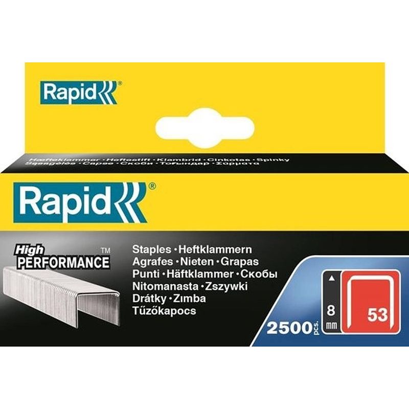 Foto van Rapid nieten 53/6 mm gegalvaniseerd 2.500 st.. box