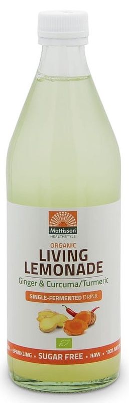 Foto van Mattisson healthstyle organic living lemonade ginger & curcuma