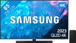 Foto van Samsung qled 85q70c (2023) + soundbar