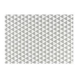 Foto van Krumble theedoek driehoek patroon - 40 x 60 cm - katoen - grijs/wit