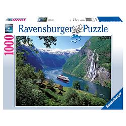 Foto van Ravensburger puzzel noors fjord - 1000 stukjes