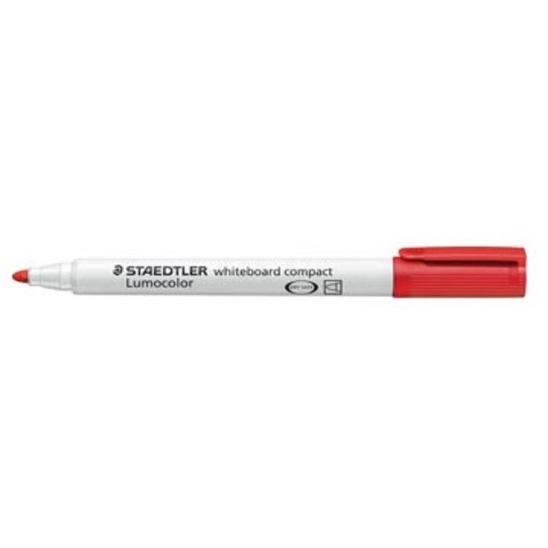 Foto van Staedtler whiteboardmarker lumocolor compact rood