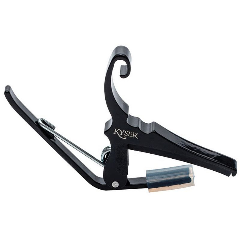 Foto van Kyser quick-change acoustic black capo voor westerngitaar