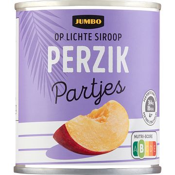 Foto van Jumbo perzik partjes op lichte siroop 225g