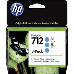 Foto van Hp inc. cartridge 712 origineel triple cyaan 3ed77a