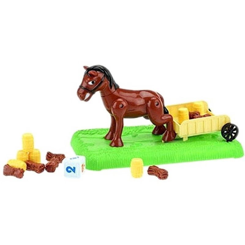 Foto van Toi-toys dobbelspel paard met kar