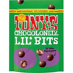 Foto van Tony'ss chocolonely lil's bits melk hazelnoot 120g bij jumbo