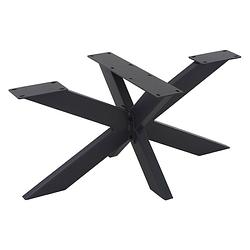 Foto van Ml-design tafelpoten x-design, zwart, 98x58x43 cm, gemaakt van metaal