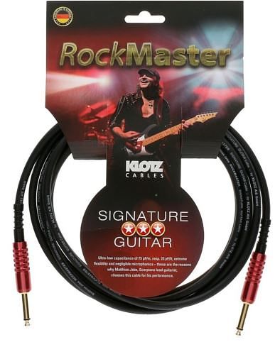 Foto van Klotz mjpp06 rockmaster gitaarkabel 6.35 mm 2p jack 6 meter