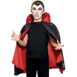 Foto van Vampier/dracula verkleed set met cape schmink en tanden - carnavalskostuums