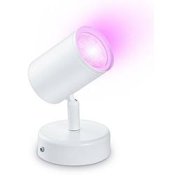 Foto van Wiz imageo wiz spots 1x5w w 22-65k rgb 871951455187900 led-plafondlamp 5 w wit