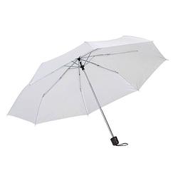Foto van Opvouwbare mini paraplu wit 96 cm - voordelige kleine paraplu - regenbescherming