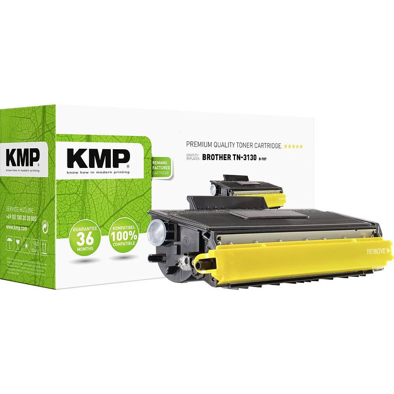 Foto van Kmp toner vervangt brother tn-3170, tn3170 compatibel zwart 7000 bladzijden b-t15