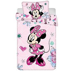 Foto van Disney minnie mouse baby dekbedovertrek, flower - 135 x 100 + 40 x 60 cm - katoen