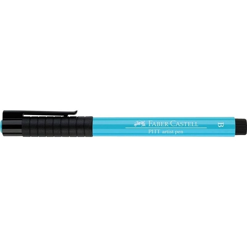 Foto van Tekenstift faber-castell pitt artist pen brush 154 kobalt turquoise licht