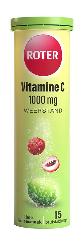 Foto van Roter vitamine c 1000mg weerstand lime lychee bruistabletten