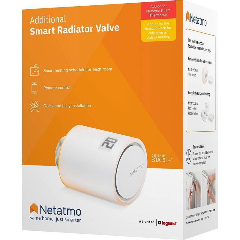 Foto van Netatmo nav01-de draadloze radiatorthermostaat