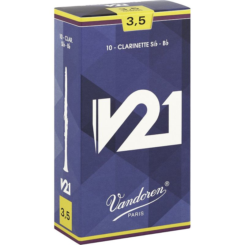 Foto van Vandoren v21 rieten bb-klarinet 3.5, 10 stuks