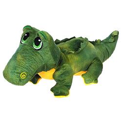 Foto van Pluche speelgoed knuffeldier krokodil van 34 cm - knuffeldier