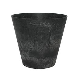 Foto van Bloempot pot claire zwart 22 x 20 cm artstone
