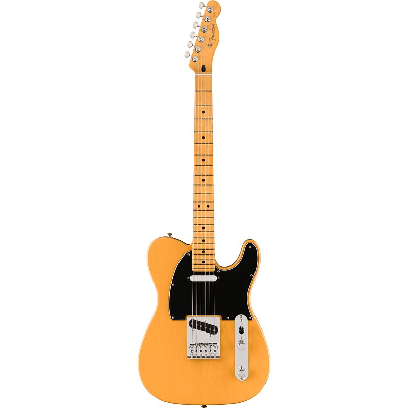 Foto van Fender player ii telecaster chambered ash mn butterscotch blonde elektrische gitaar