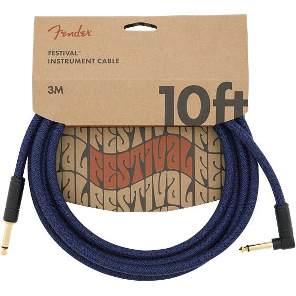 Foto van Fender festival cables blue dream r/a instrumentkabel 3m