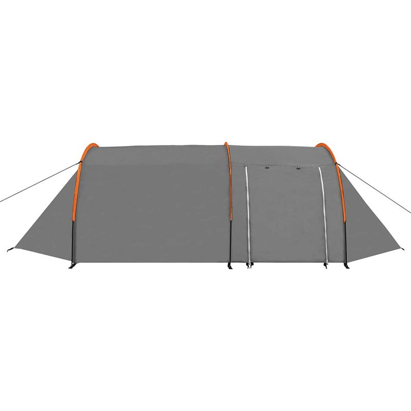 Foto van The living store tent - grijs/oranje - 410 x 175 x 105 cm - geschikt voor 4 personen