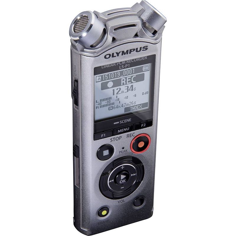 Foto van Olympus ls-p1 mobiele audiorecorder zilver
