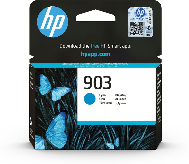 Foto van Hp 903 ink cyan inkt blauw