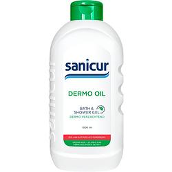 Foto van Sanicur dermo olie bad en douche gel dermo verzachtend 1l bij jumbo