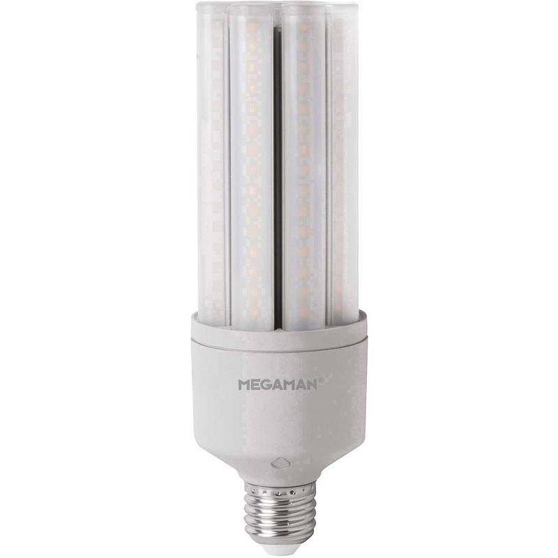 Foto van Megaman mm60804 led-lamp energielabel e (a - g) e27 staaf 32 w = 60 w neutraalwit (ø x l) 63 mm x 196 mm 1 stuk(s)