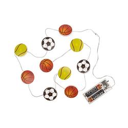 Foto van Lichtsnoer - sport thema -160 cm - batterij - voetbal,tennis,basketbal - lichtsnoeren