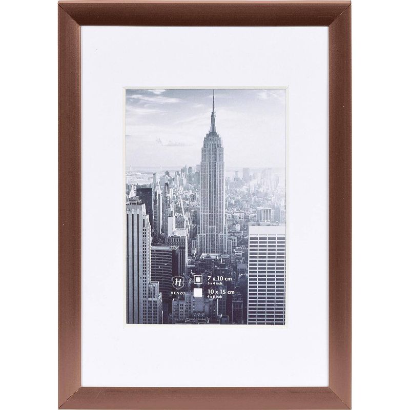 Foto van Henzo fotolijst - manhattan - fotomaat 10x15 cm - brons