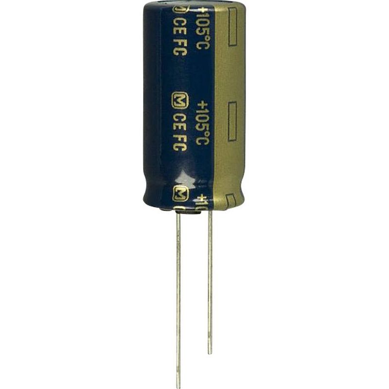 Foto van Panasonic elektrolytische condensator radiaal bedraad 7.5 mm 1200 µf 63 v 20 % (ø) 18 mm 25 stuk(s)