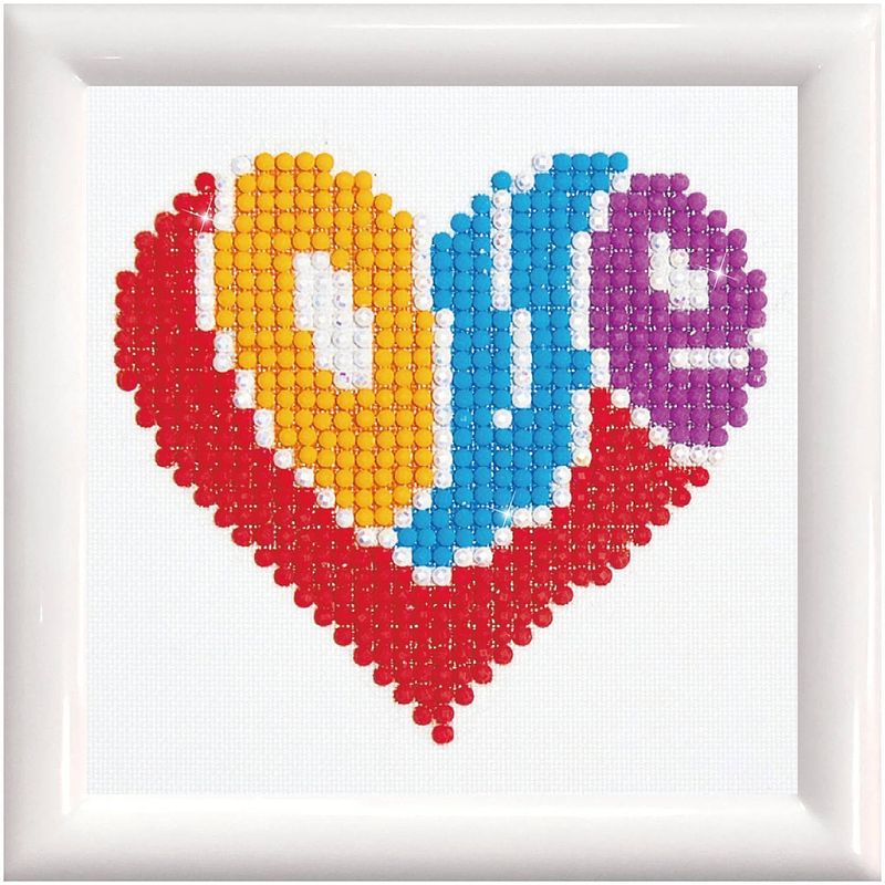 Foto van Diamond dotz love diamond painting, 649 dotz, 10x10 cm