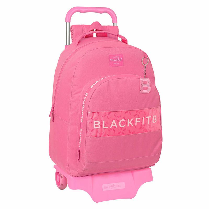 Foto van Schoolrugzak met wielen blackfit8 glow up roze (32 x 42 x 15 cm)