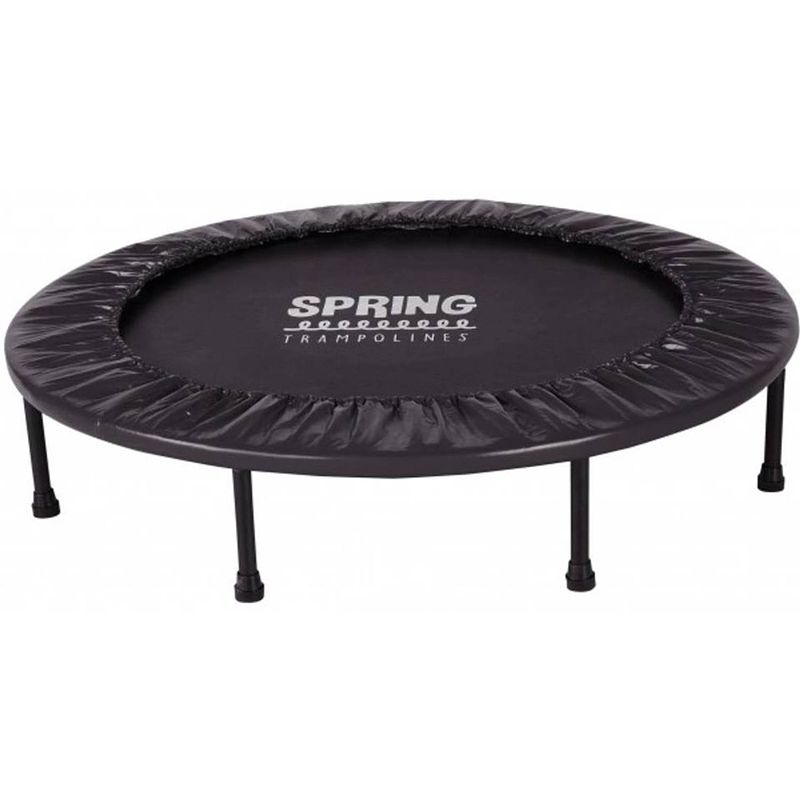 Foto van Spring mini trampoline 100 cm - black edition - zwarte rand