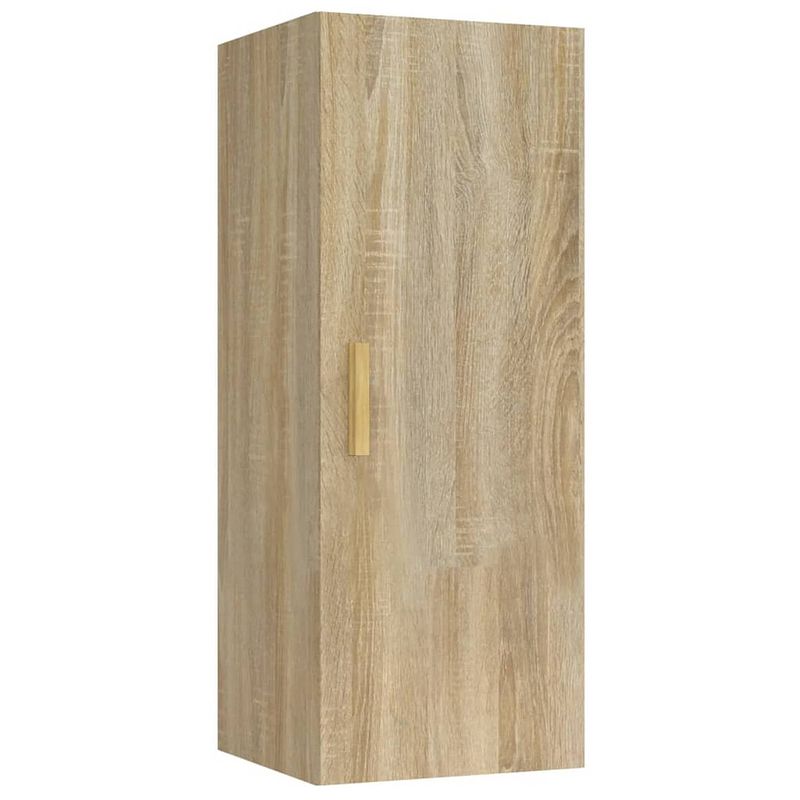 Foto van Vidaxl wandkast 34,5x34x90 cm bewerkt hout sonoma eikenkleurig