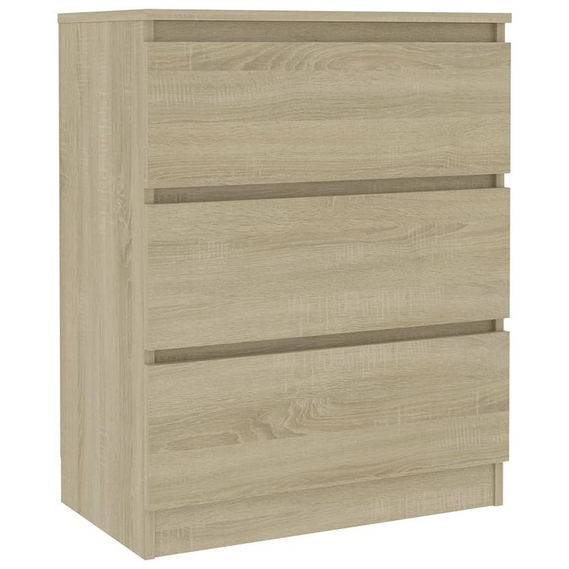 Foto van Vidaxl dressoir 60x33,5x76 cm spaanplaat sonoma eikenkleurig