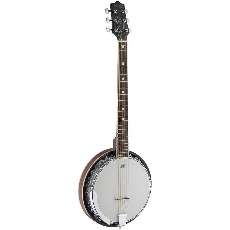 Foto van Stagg bjm30 g 6-string deluxe bluegrass gitaarbanjo