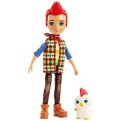 Foto van Mattel enchantimals tienerpop redward rooster & cluck 15 cm