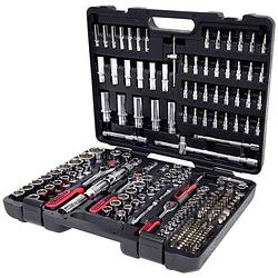 Foto van Ks tools chromeplus ratelsleutel-, doppen- en bit set 195-dlg 918.0795