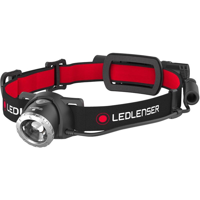 Foto van Ledlenser h8r led hoofdlamp werkt op een accu 600 lm 120 h 500853