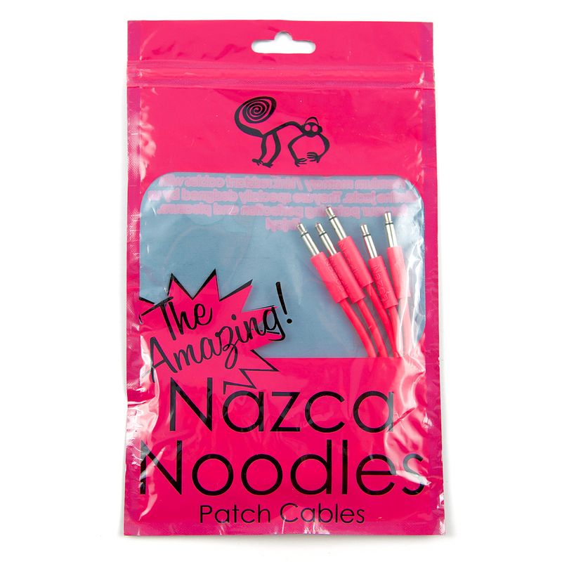 Foto van Cre8audio nazca noodles pink 50 cm patchkabels (5 stuks)