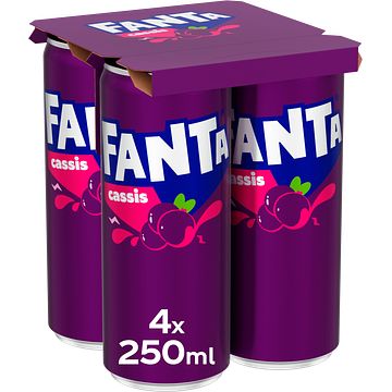 Foto van Fanta cassis 4 x 250ml bij jumbo