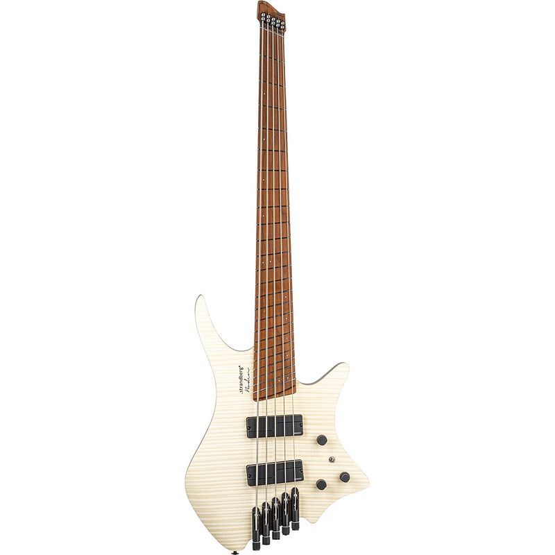 Foto van Strandberg boden bass standard 5 natural 5-snarige headless elektrische basgitaar met standard gigbag