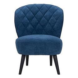 Foto van Fauteuil vita - stof - donkerblauw - leen bakker