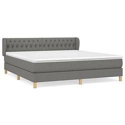 Foto van The living store boxspringbed - pocketvering 180x200 - donkergrijs